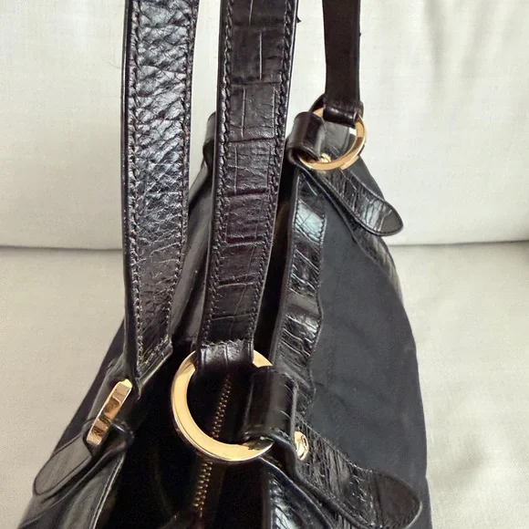 Montblanc Starisma Vintage Tote Made in Italy Black Luxury Bag - Picture 12 of 16